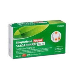 Ibuprofeno rapid stadapharm 400 mg 20 capsulas blandas