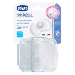 Protector Pezon Silicona Chicco Skintoskin Talla S 2 Uds.