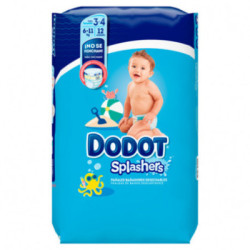 Pañal Infantil Dodot Splashers Talla 3 6-11 Kg 12 Ud.Es