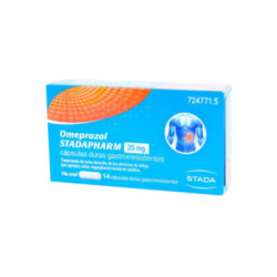 Omeprazol stadapharm 20 mg 14 capsulas gastrorresistentes blister